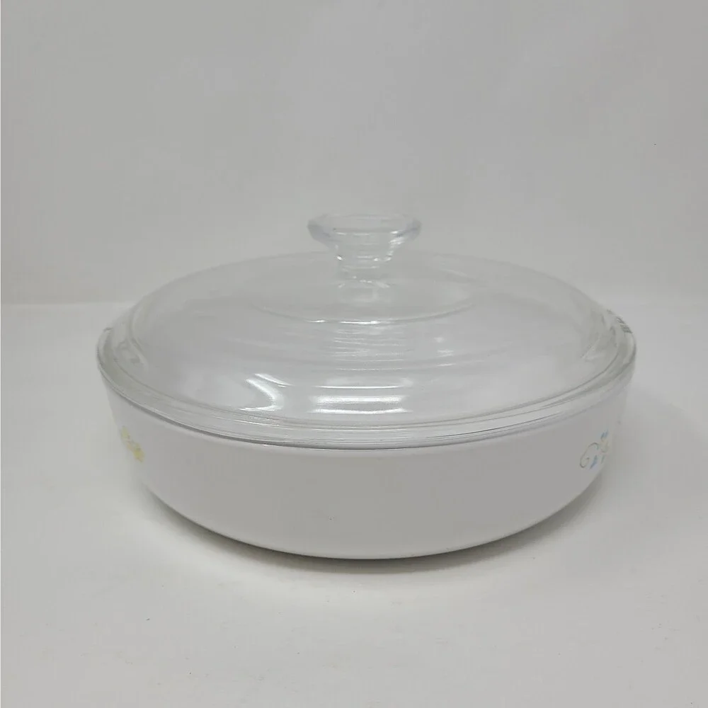 Corning Ware Wildflower Rangetopper Covered Skillet N-8 1/2-B 8.5”